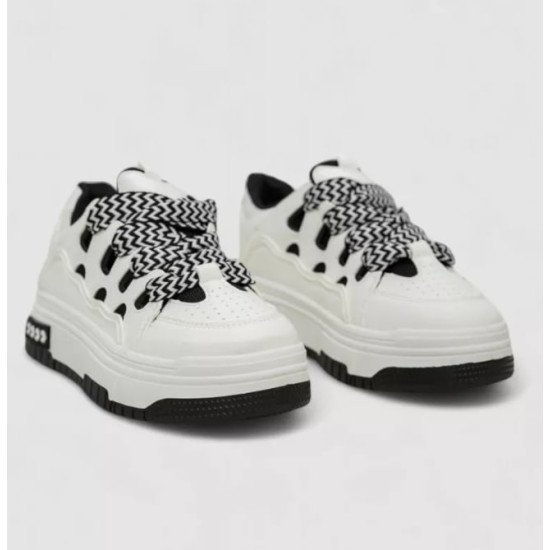 Кросівки жіночі демісезонні, біло-чорний