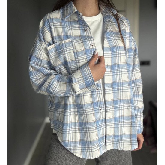 Сорочка жіноча в клытинку с фленелі