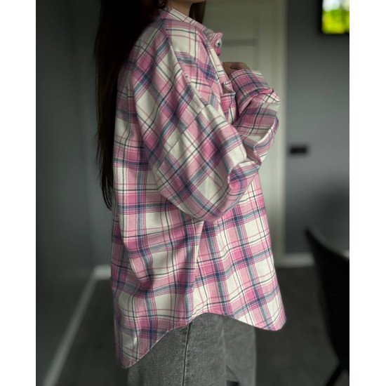 Сорочка жіноча в клытинку с фленелі