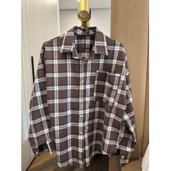 Сорочка жіноча в клытинку с фленелі