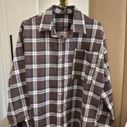 Сорочка жіноча в клытинку с фленелі