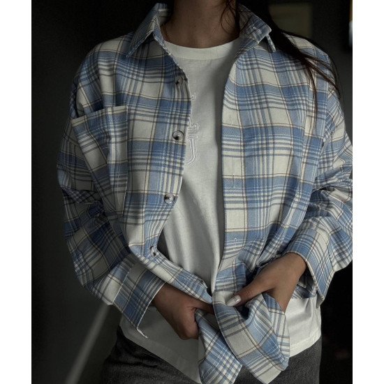 Сорочка жіноча в клытинку с фленелі