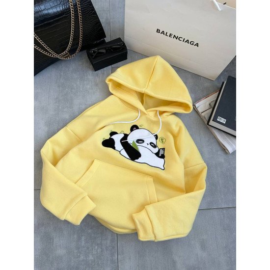 Худі з якісною нашивкою із велюру