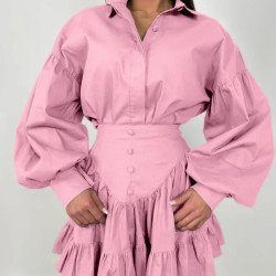 Костюм сорочка + спідниця-шорти