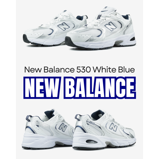 New Balance 530 White Blue