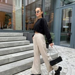 Штани білі кльош