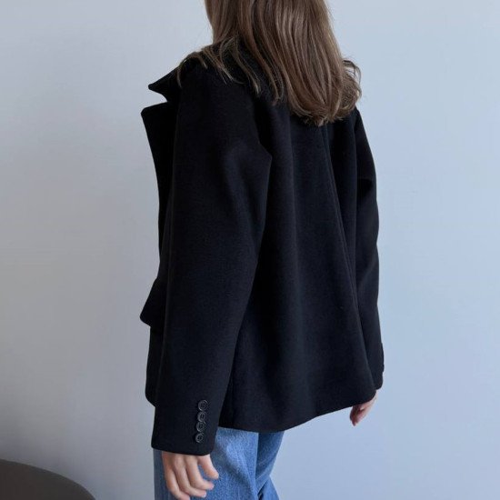 Пальто в стилі оверсайз на підкладці