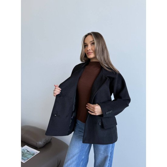 Пальто в стилі оверсайз на підкладці