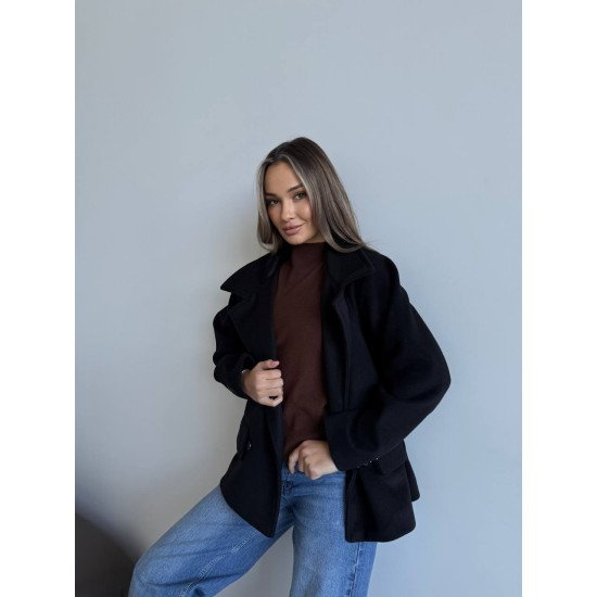 Пальто в стилі оверсайз на підкладці