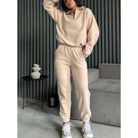 Теплий костюм з флісу на блискавці 