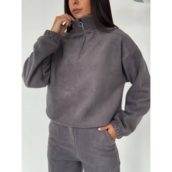 Теплий костюм з флісу на блискавці 