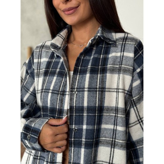 Сорочка тепла в клітинку