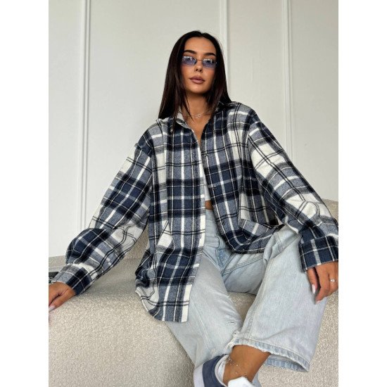 Сорочка тепла в клітинку