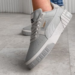 Кросівки жіночі сірі  шкіряні