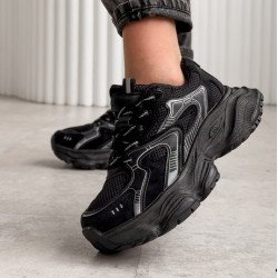 Кросівки жіночі  чорний, екозамша