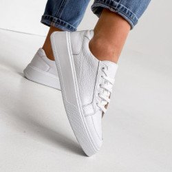 Кеди жіночі Temis білі, натуральна шкіра