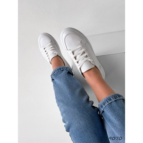 Кеди жіночі Temis білі, натуральна шкіра