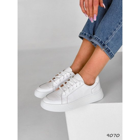 Кеди жіночі Temis білі, натуральна шкіра