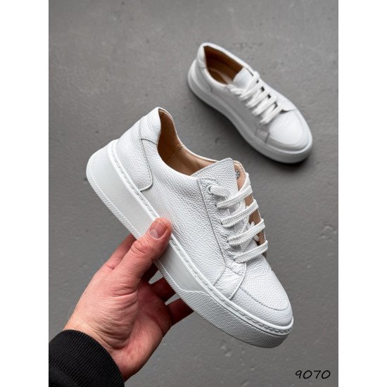 Кеди жіночі Temis білі, натуральна шкіра