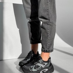 Кросівки жіночі Demur екошкіра + текстиль