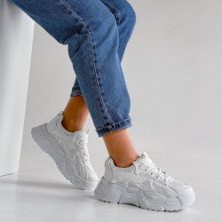 Кросівки жіночі Maris білі, екошкіра 