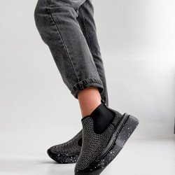 Кросівки жіночі Varil чорні, екозамша