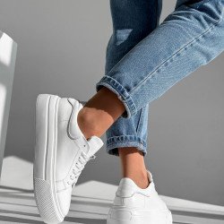 Кросівки жіночі Serin білі, натуральна шкіра