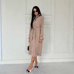 Сукня міді під пояс