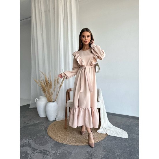 Сукня міді з воланами