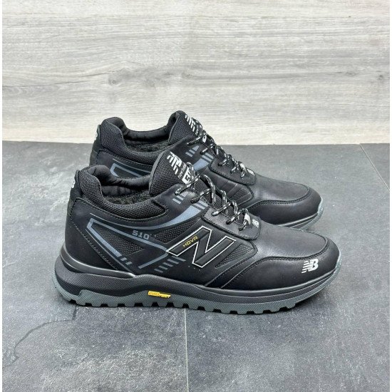 Чоловічі шкіряні зимові кросівки