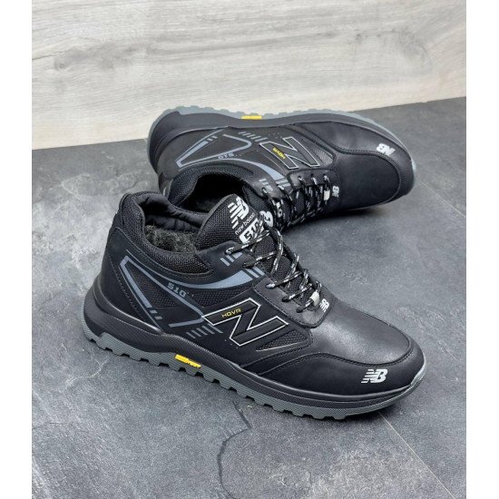 Чоловічі шкіряні зимові кросівки