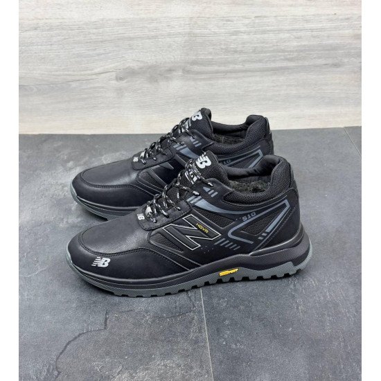 Чоловічі шкіряні зимові кросівки