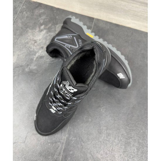 Чоловічі шкіряні зимові кросівки