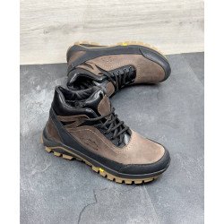 Чоловічі шкіряні зимові черевики 