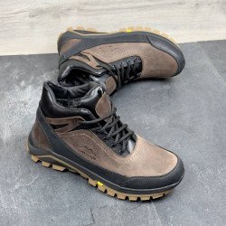 Чоловічі шкіряні зимові черевики 