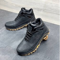 Чоловічі шкіряні зимові черевики 