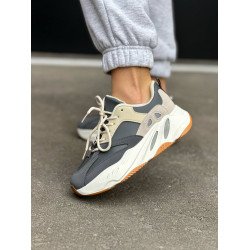 Жіночі кросівки з екошкіри сірі