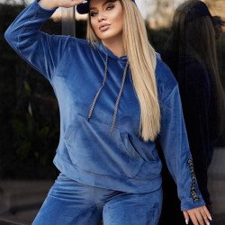 Шикарний, стильний костюм з велюру