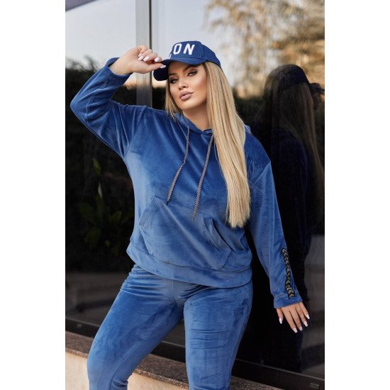 Шикарний, стильний костюм з велюру