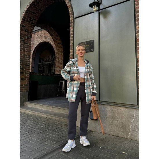 Костюм в клітинку на флісі люкс якості