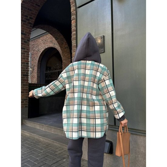 Костюм в клітинку на флісі люкс якості