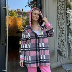 Костюм в клітинку на флісі люкс якості